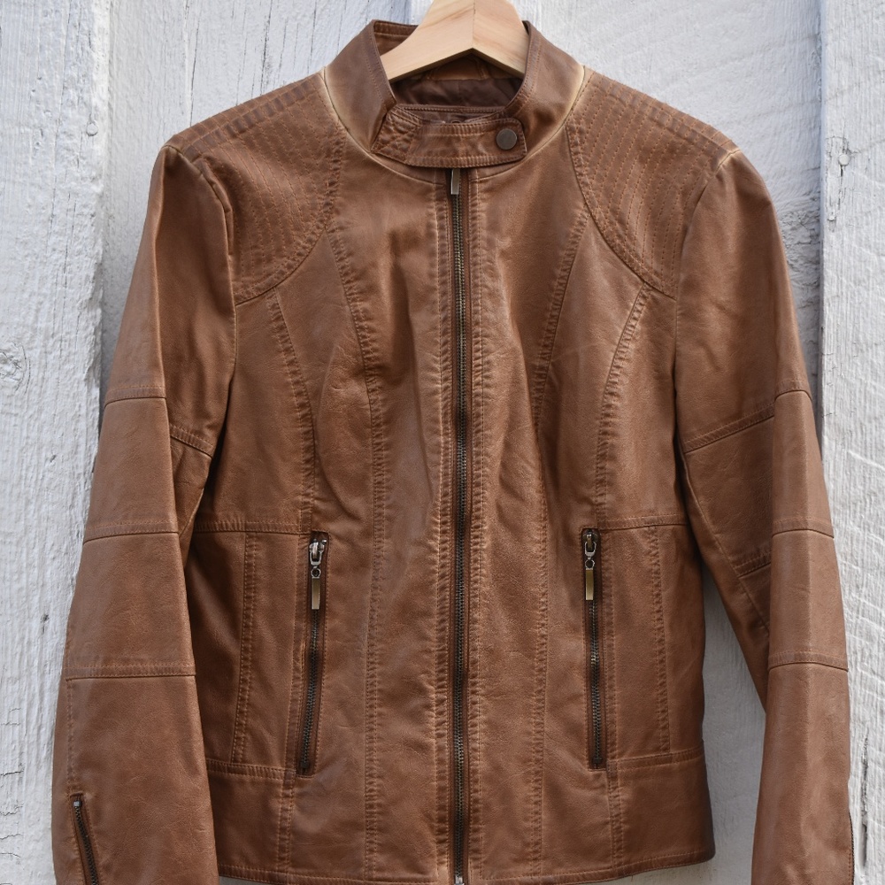 Max Studio genuine leather jacket